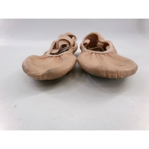 Dance Ballet Shoes DanzNMotion Child 2M Leather Stretch Cross Strap Split Sole - Picture 4 of 5